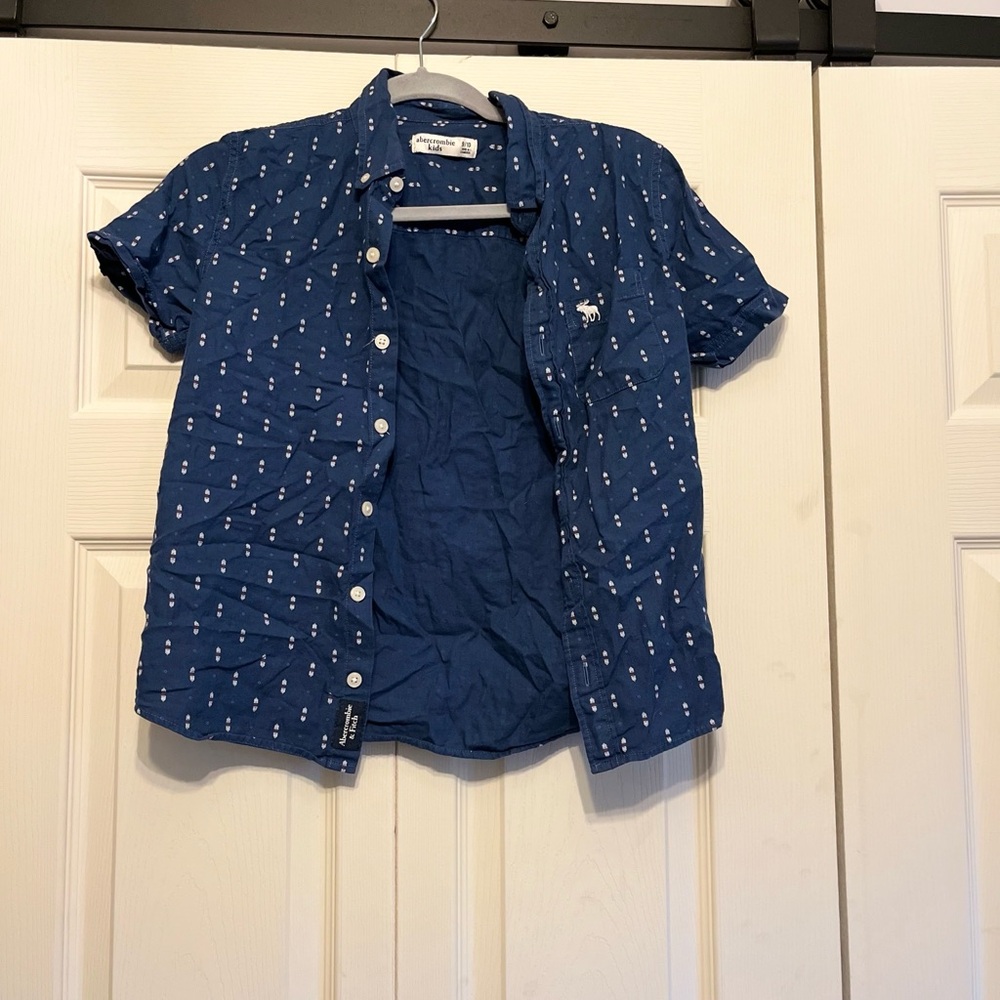 Abercrombie Kids Navy Button-Down Shirt